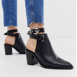 ASOS Western Strappy Boot